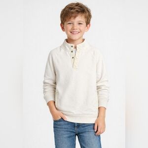 Cream Hoodie with Pockets